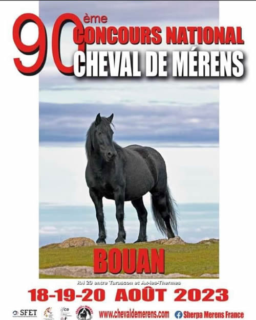 90 Concours National Cheval de Mérens - 18-19-20-Aout 2023